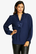 Ping Pong Nickie Long Sleeve Top in Navy