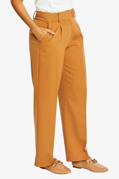 Ping Pong City Trouser in Dark Butterscotch