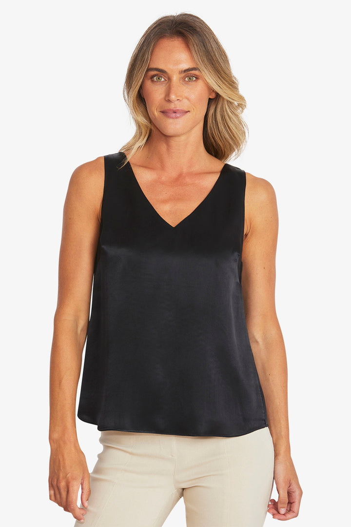 Ping Pong Kira Slinky Camisole in Black