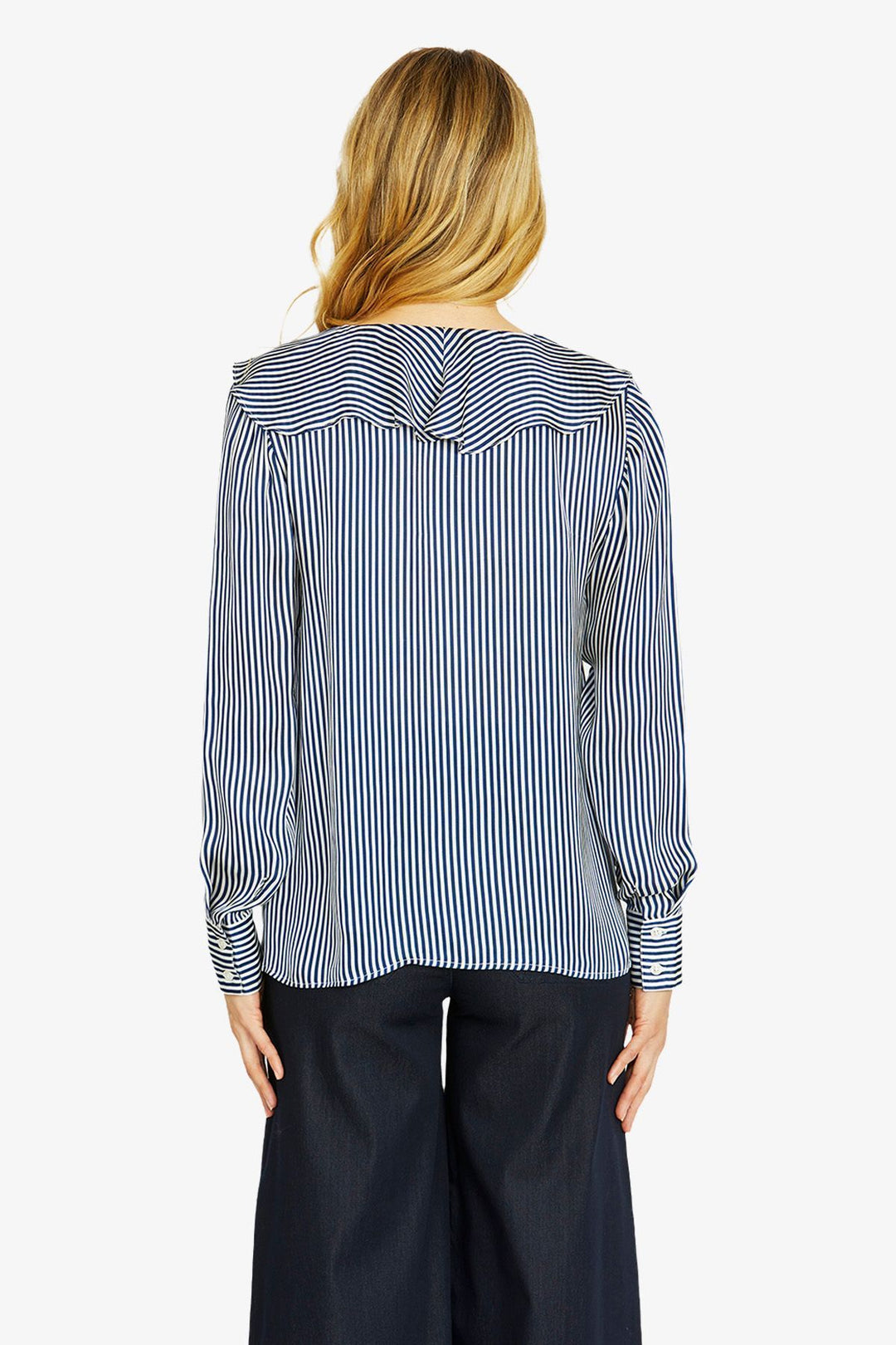 Ping Pong Stripe Frill Blouse