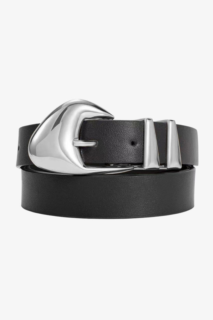 Ping Pong Sienna Abstract Belt in Silver/Gold