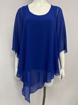 RTM Knit Pant in Royal, pair with Betty Chiffon Top to make a set