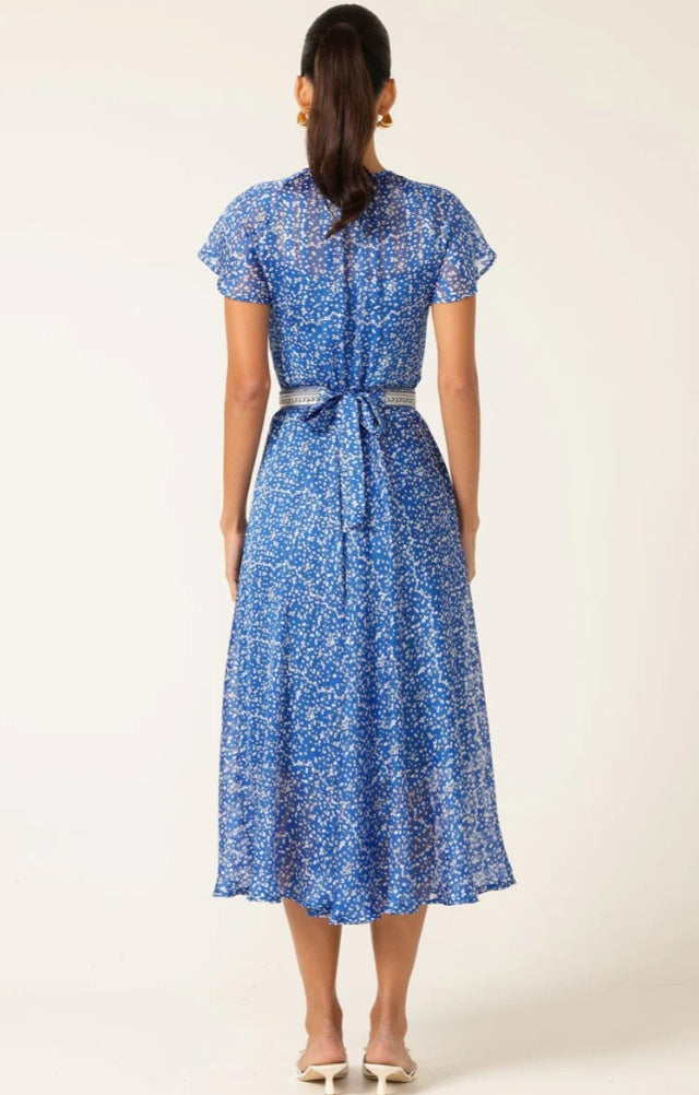 Sacha Drake Renee Midi Dress in Cobalt