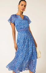Sacha Drake Renee Midi Dress in Cobalt