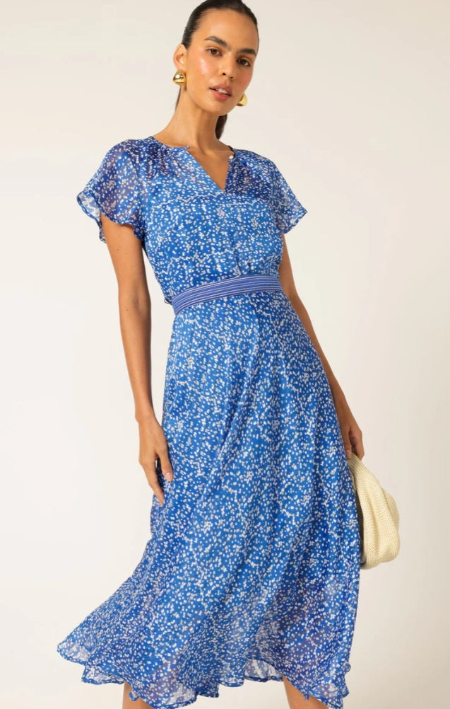 Sacha Drake Renee Midi Dress in Cobalt