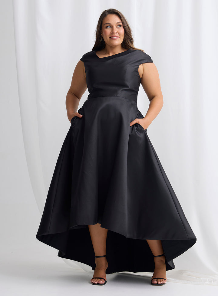 Trellis Lane Rosanella Dress TL1194 (Available in Emerald, Navy, Ivory, Pink, Black, Bronze and Ivory)