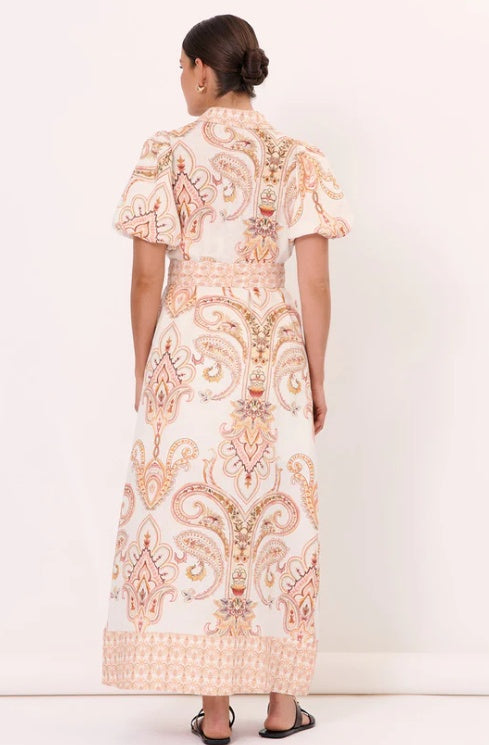 Adorne Sarafina Linen Maxi Shirt Dress