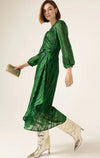 Sacha Drake Savoir Midi Wrap Dress in Green