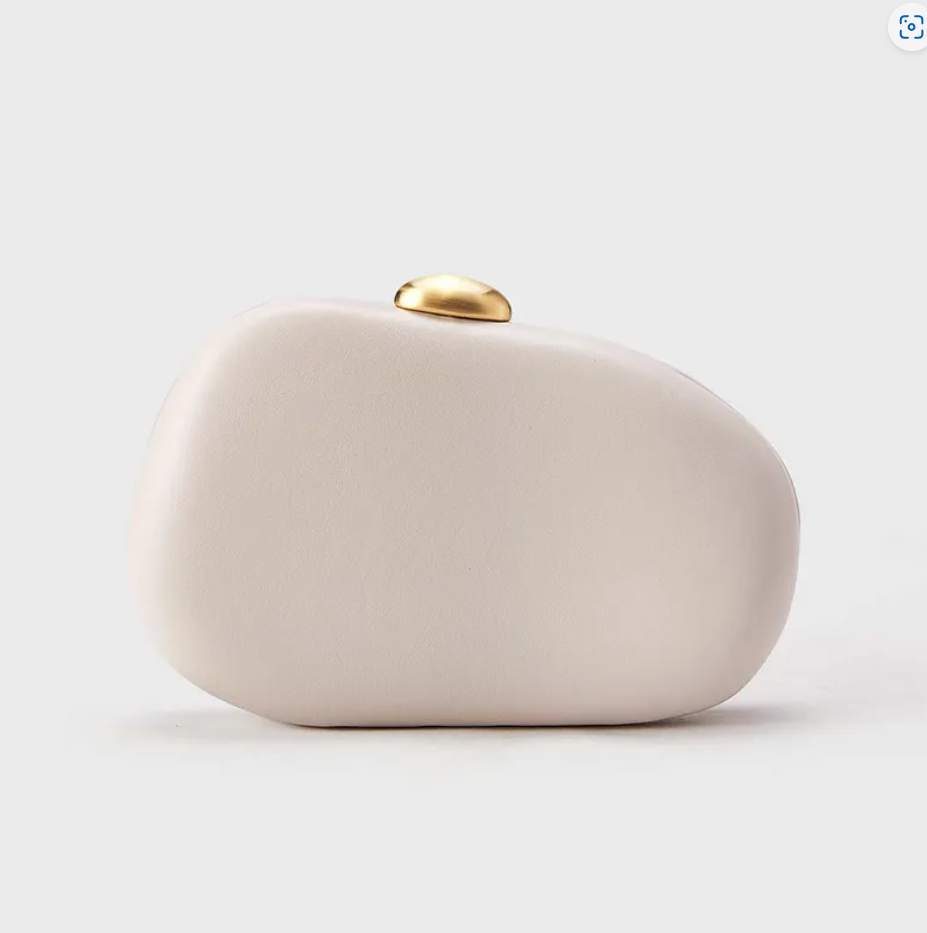 R7 Jellybean Shaped Clutch in Off White 263