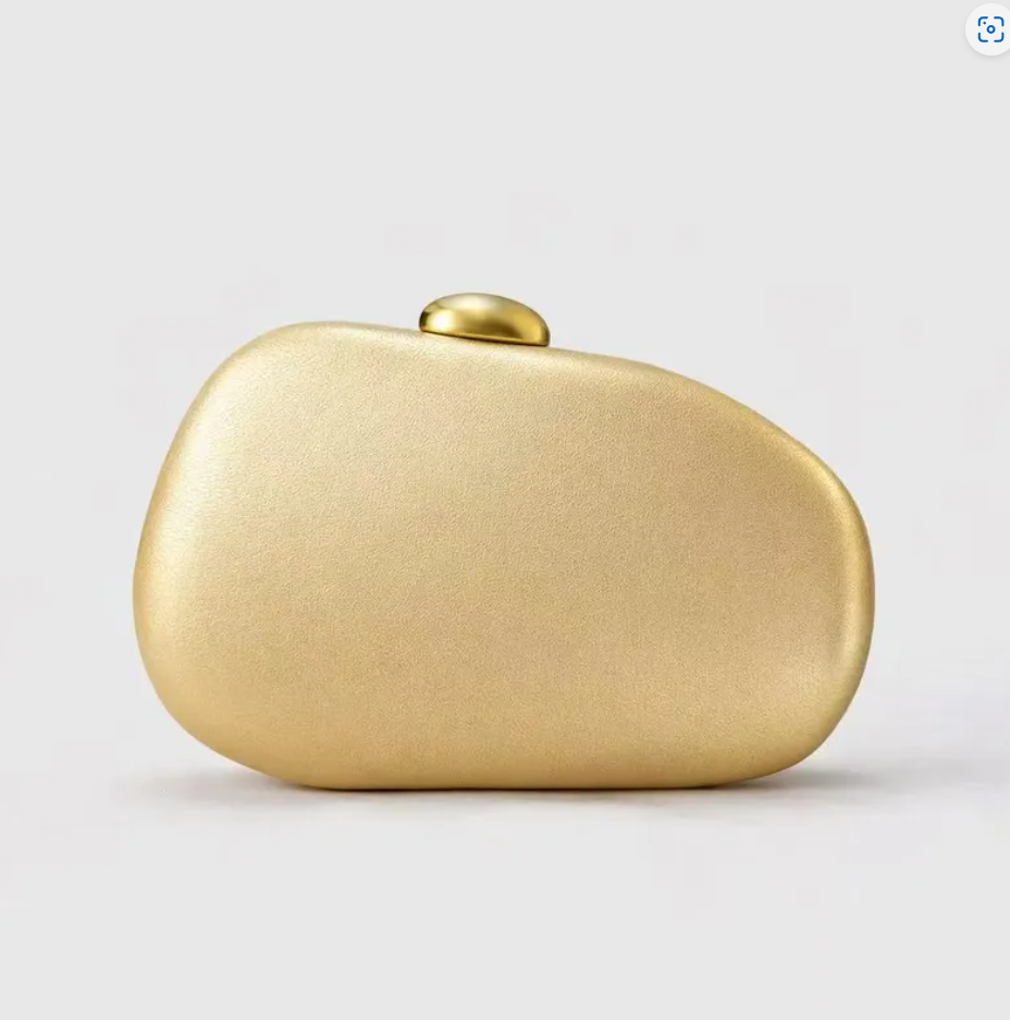 R7 Jellybean Shaped Clutch in Gold 262