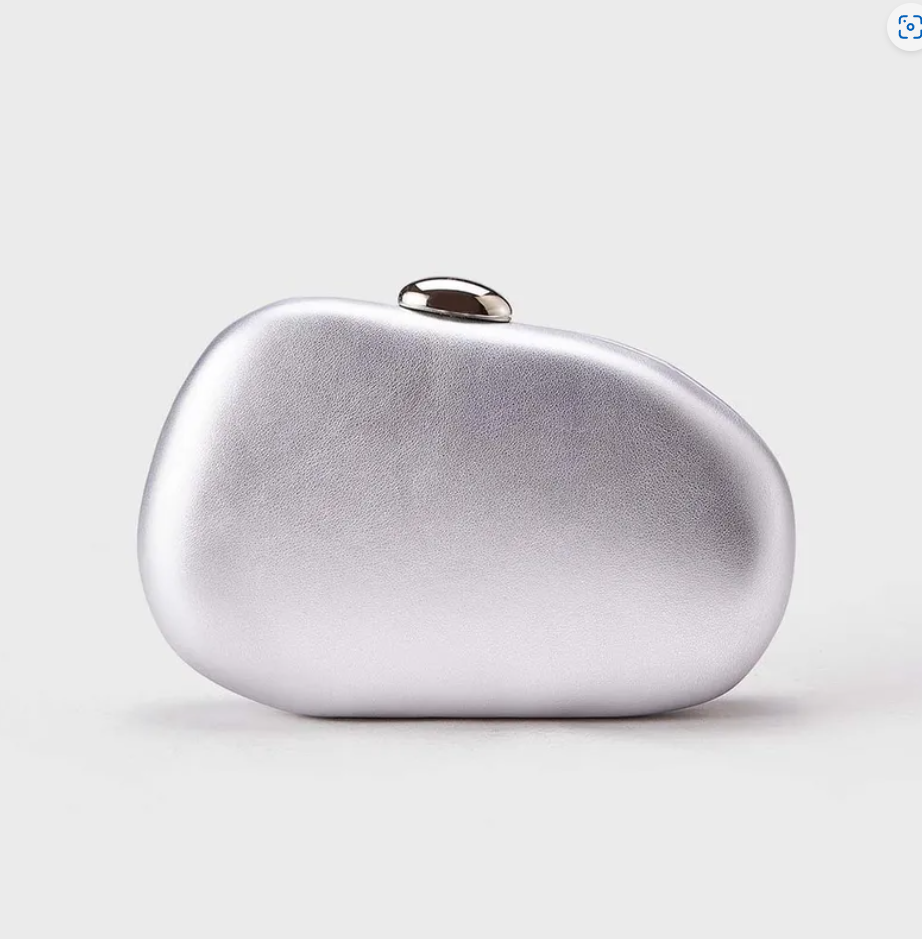 R7 Jellybean Shaped Clutch in Silver 264