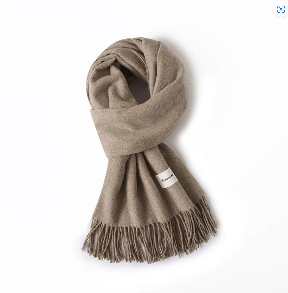 R7 Cosy Cashmere Scarf in Taupe 276