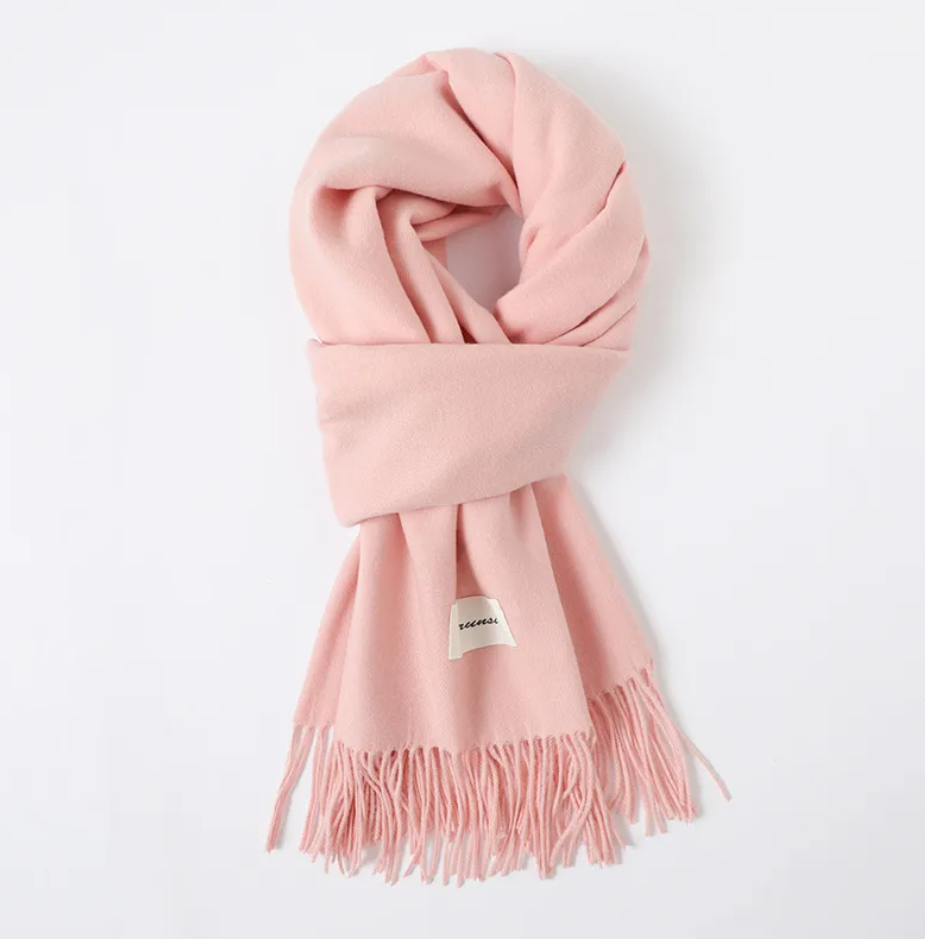 R7 Cosy Cashmere Scarf in Pink 272