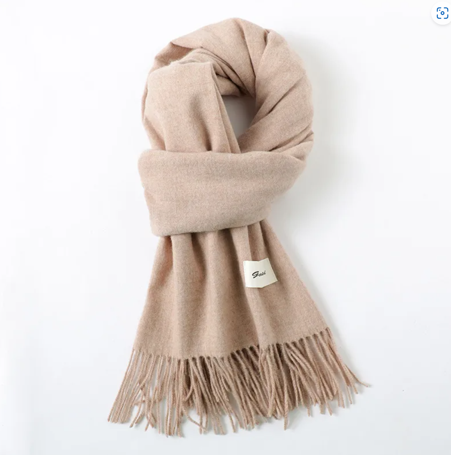 R7 Cosy Cashmere Scarf in Sand 273