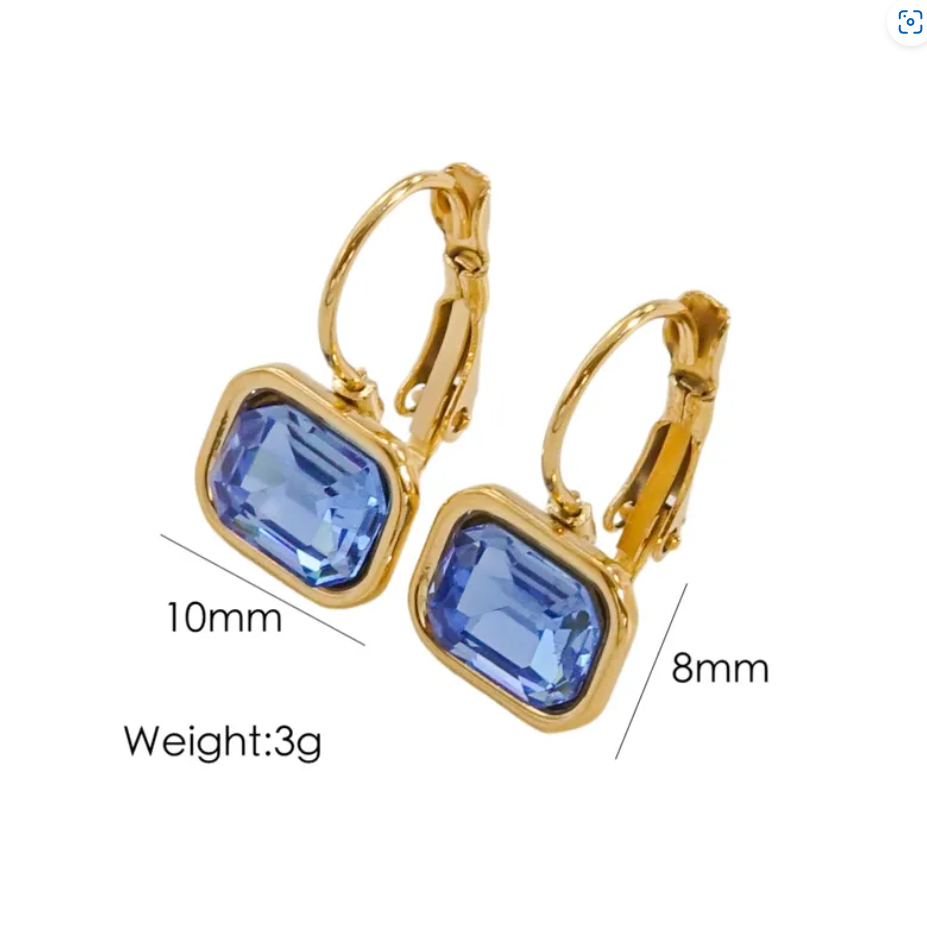 R7 Baget Mini Drop Earrings in Blue 285