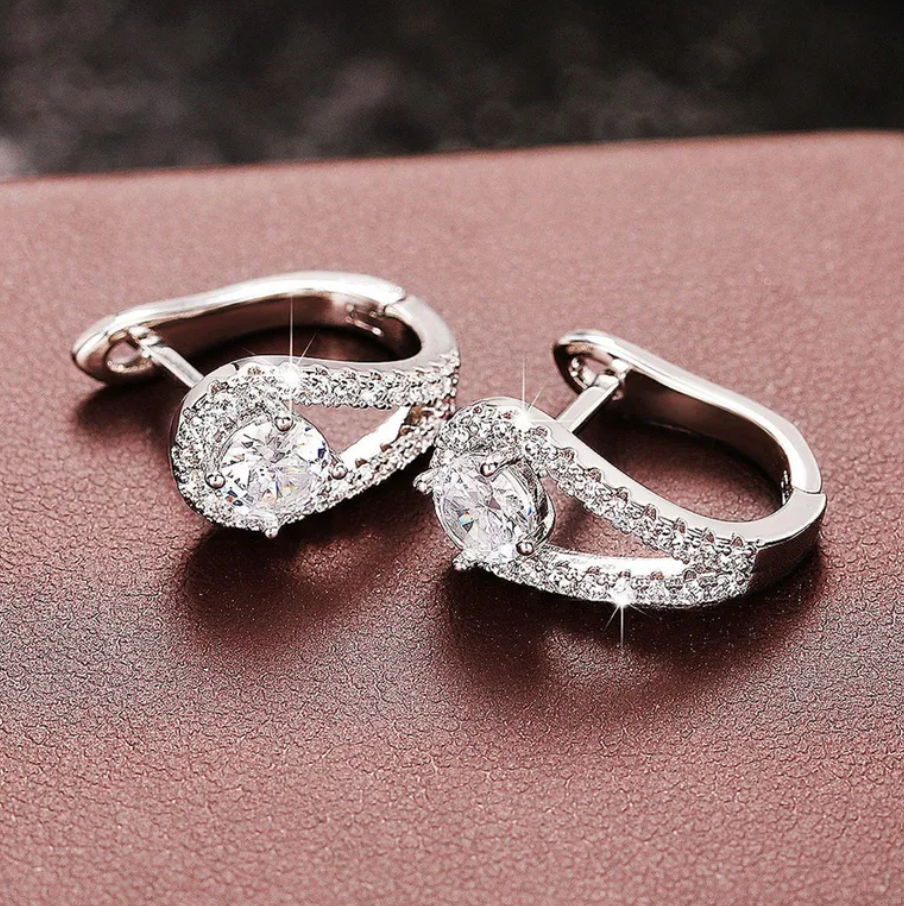 R7 Diamante Hug Earrings 336