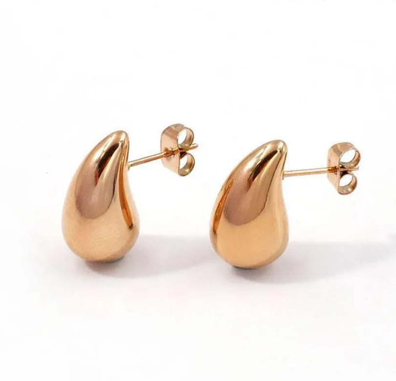 R7 Water droplet Earrings Rose Gold 359