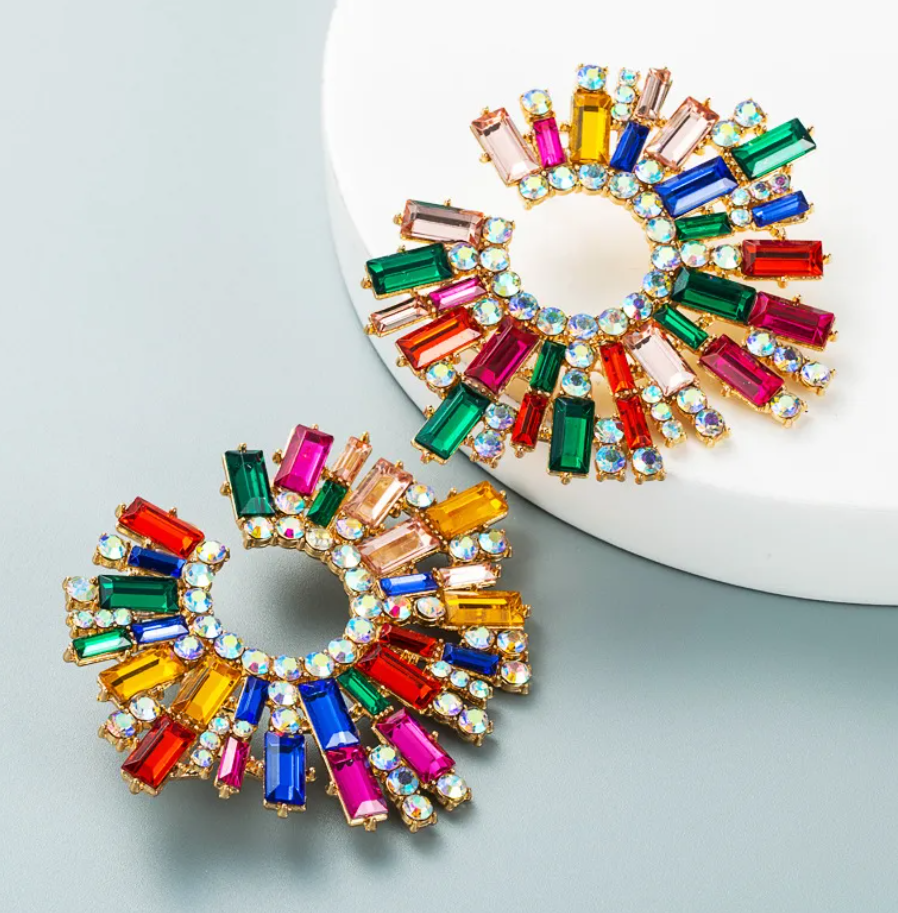 R7 Retro Starburst Earrings 365