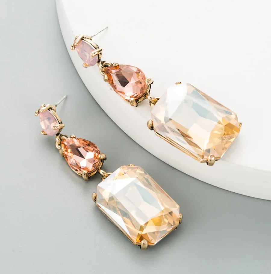 R7 Vintage Drop Earrings Coffee 377