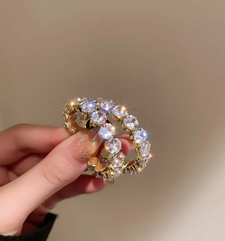 R7 Diamante Hoop Earrings 380