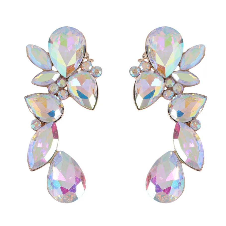 R7 Rhinestone Cluster Earrings 424