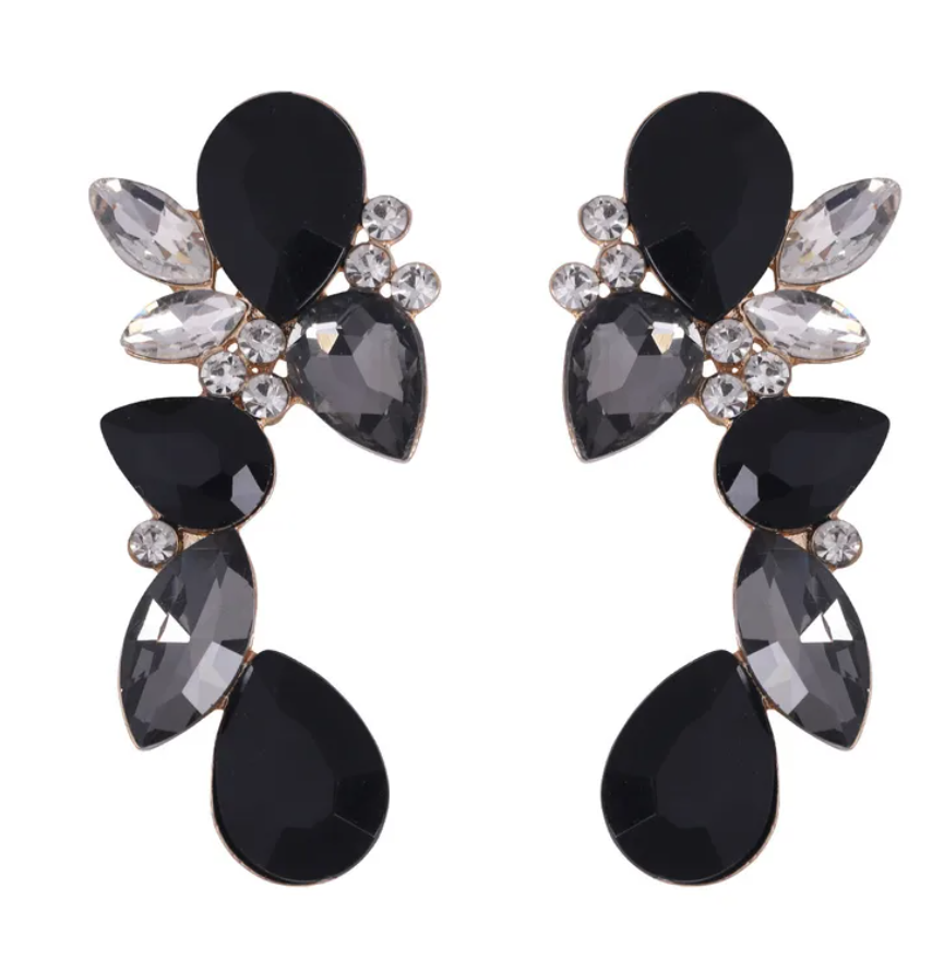 R7 Rhinestone Cluster Earrings 425