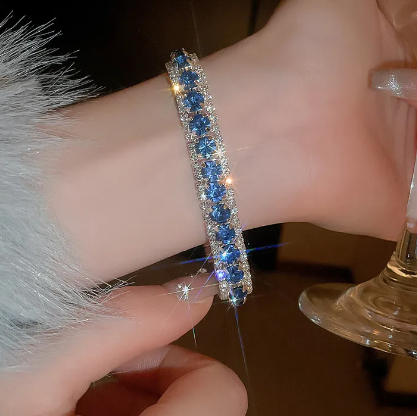R7 Diamante and Blue Bracelet 451
