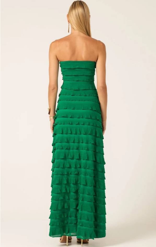 Sacha Drake Maddison Long Formal Dress in Emerald