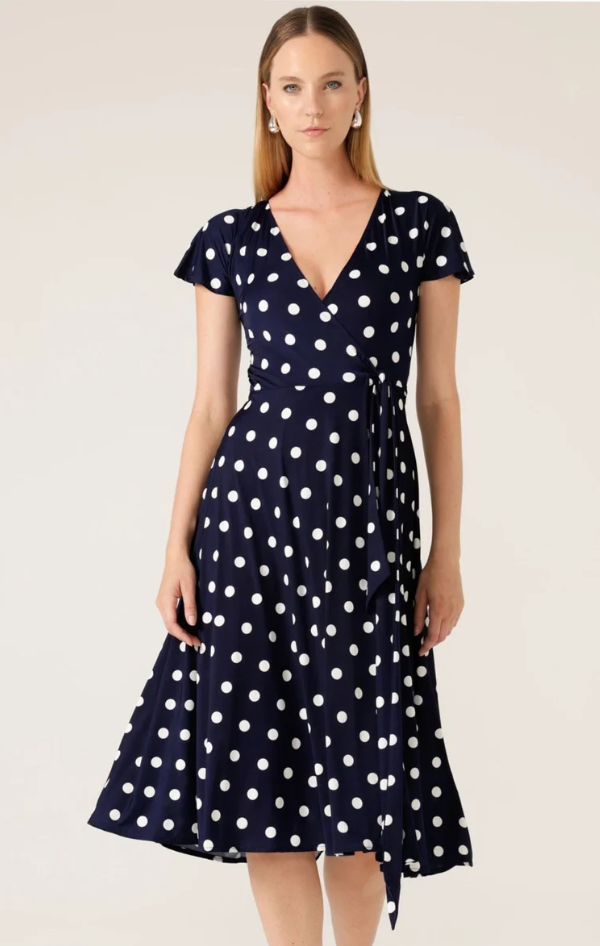 Sacha Drake Reverse Wrap Midi Dress