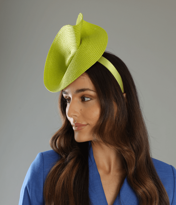 Morgan & Taylor Alexia Fascinator in Lime Green