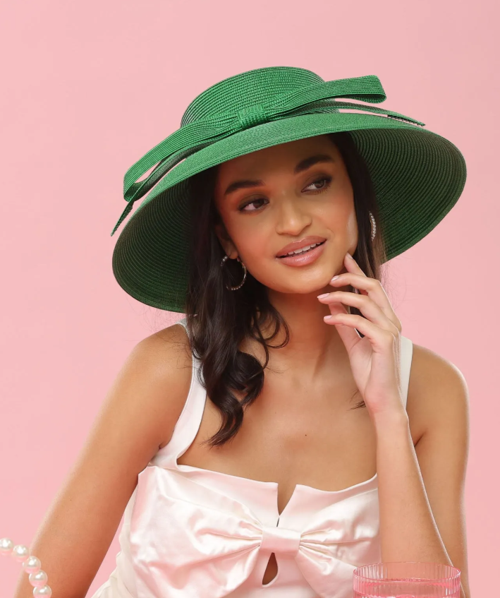 Morgan & Taylor Jess Droop Hat in Emerald