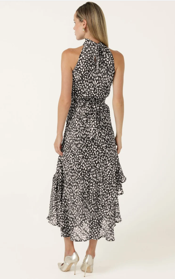 Sacha Drake Austen High Neck Dress in Black