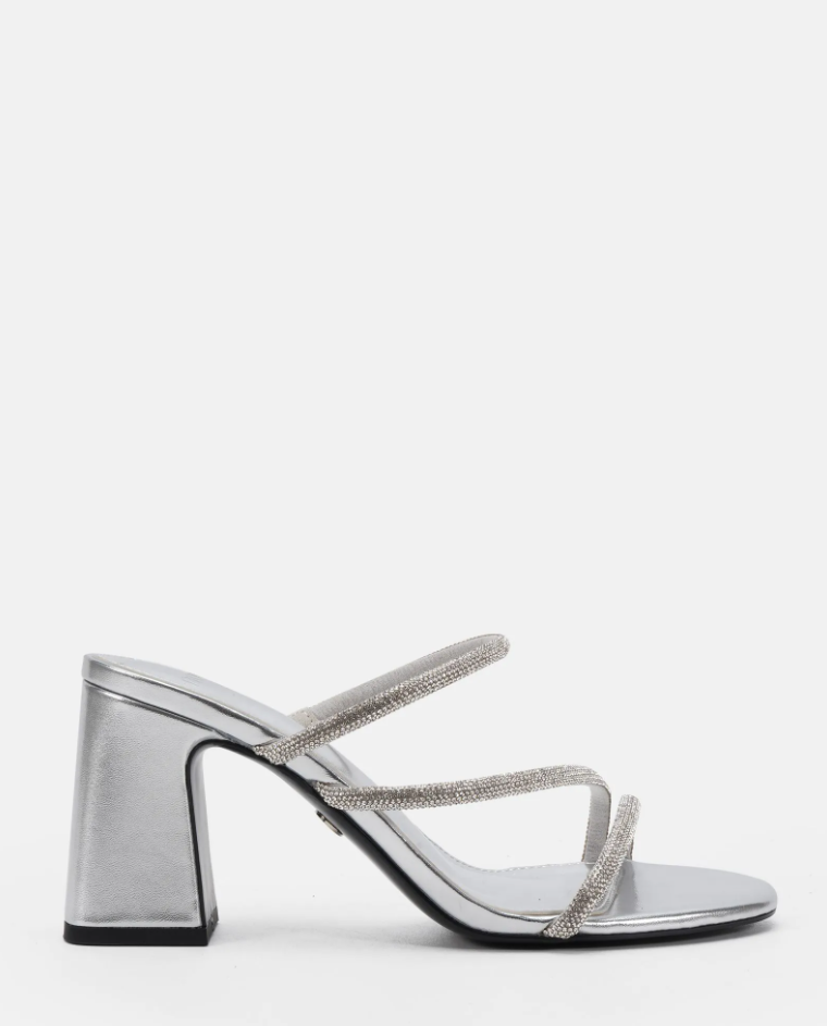 Novo Plenty Silver Bling Heels