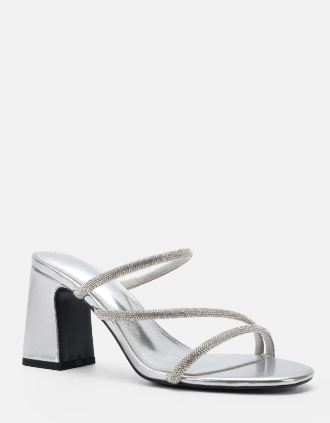 Novo Plenty Silver Bling Heels