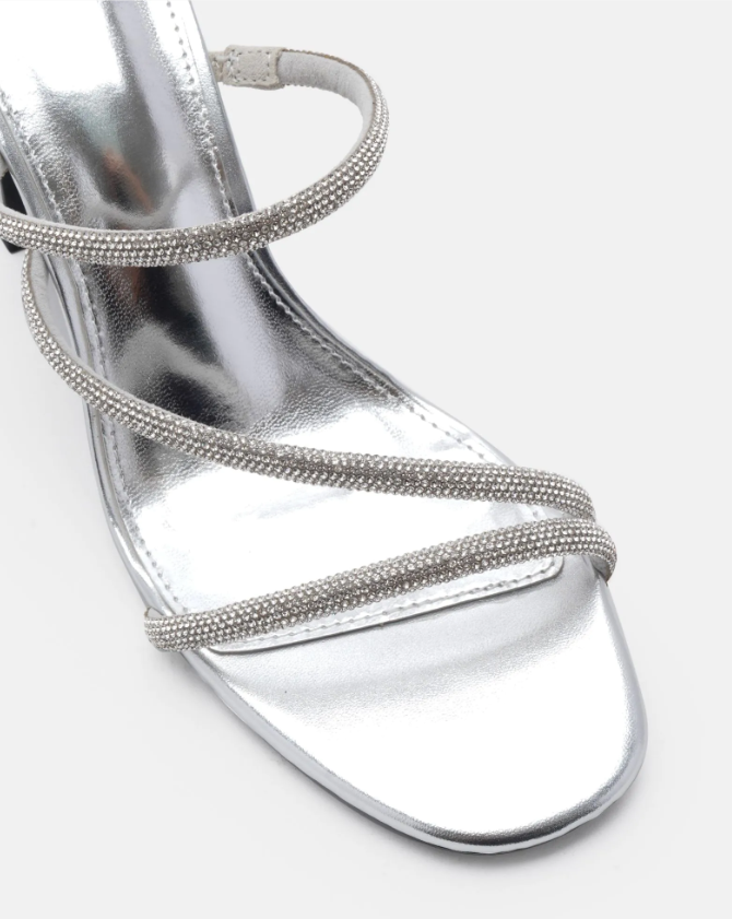 Novo Plenty Silver Bling Heels
