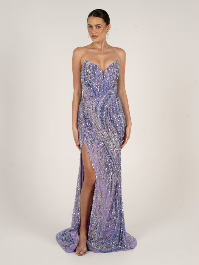 Poseur Katarina PS2518 Available in Royal Blue, Light Pink/Silver, Gold/Blue and Lilac/Silver