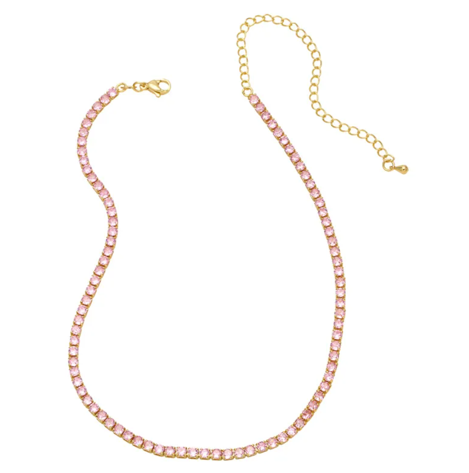 R7 Necklace Pink 536