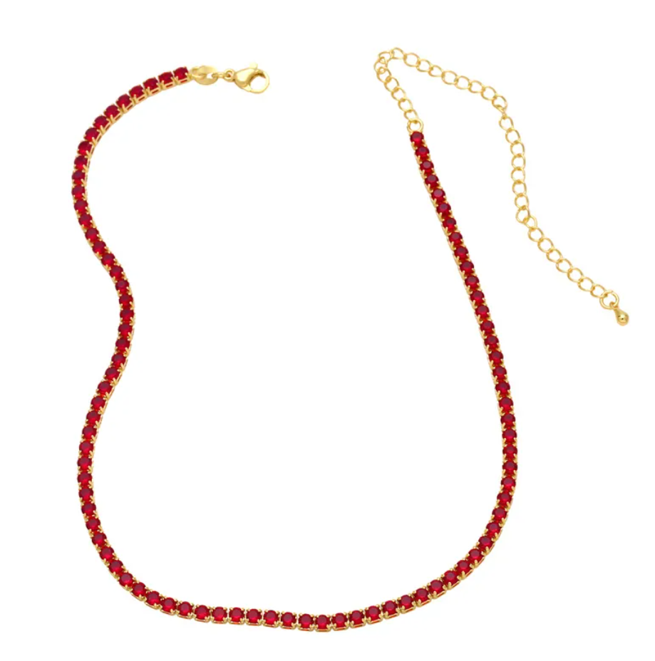 R7 Necklace Red 537