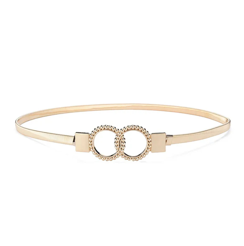 R7 Stretch Gold Metal Belt 544