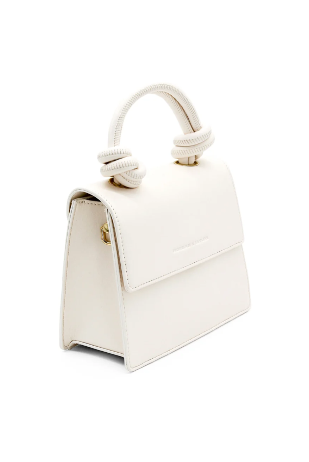 Morgan and Taylor Naomi Top Handle Bag in White