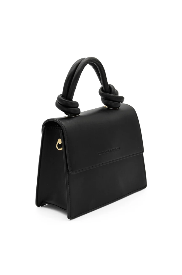 Morgan and Taylor Naomi Top Handle Bag in Black