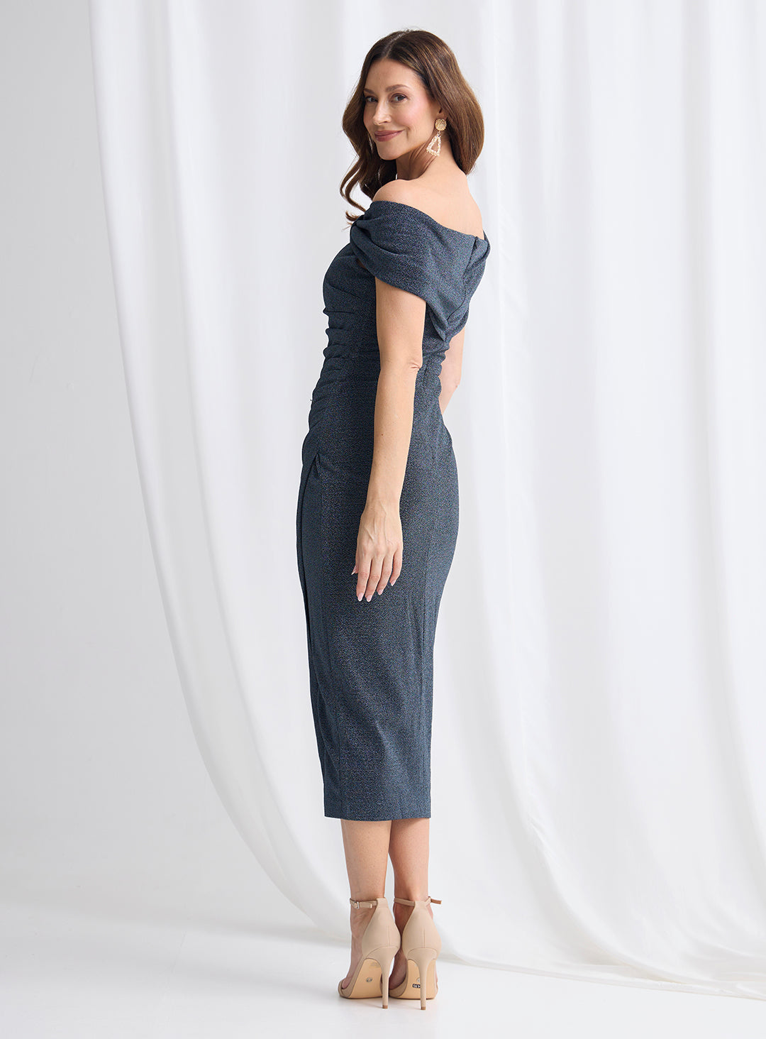 Trellis Lane Sia Midi Dress TL1210 (Available in Teal)