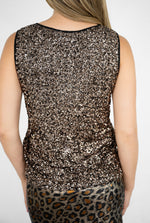 Silver Wishes Sequin Single in Bronze