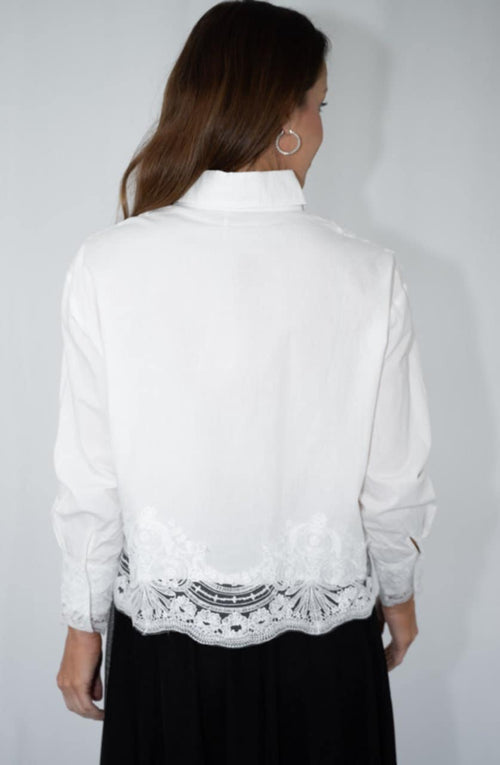 Fria Filligree Cotton Blouse