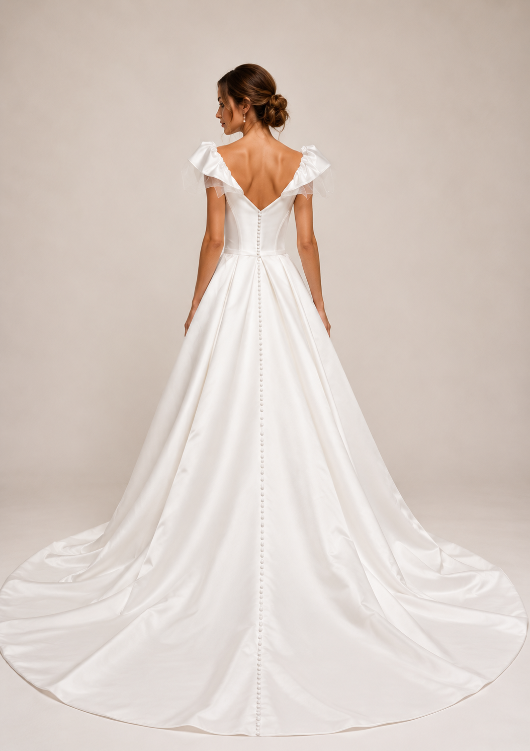 Runway 7 Bridal Tiarna VS004 - Available in Vintage White in Satin