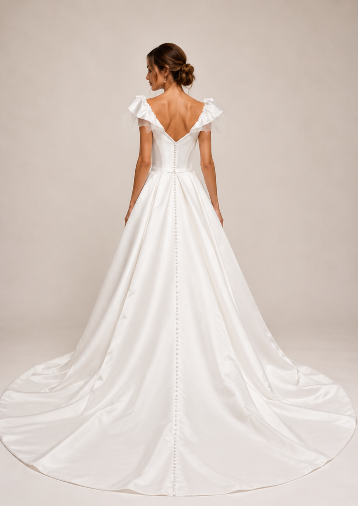 Runway 7 Bridal Tiarna VS004 - Available in Vintage White in Satin