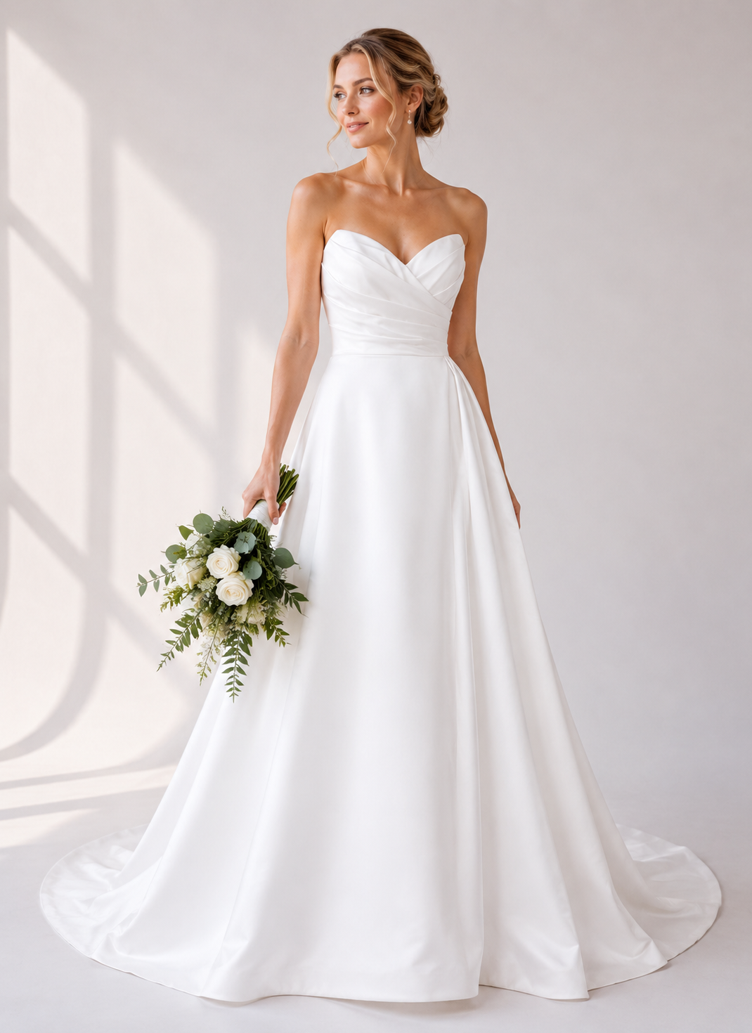 Runway 7 Bridal Gracie VS025 - Available in Vintage White in Satin