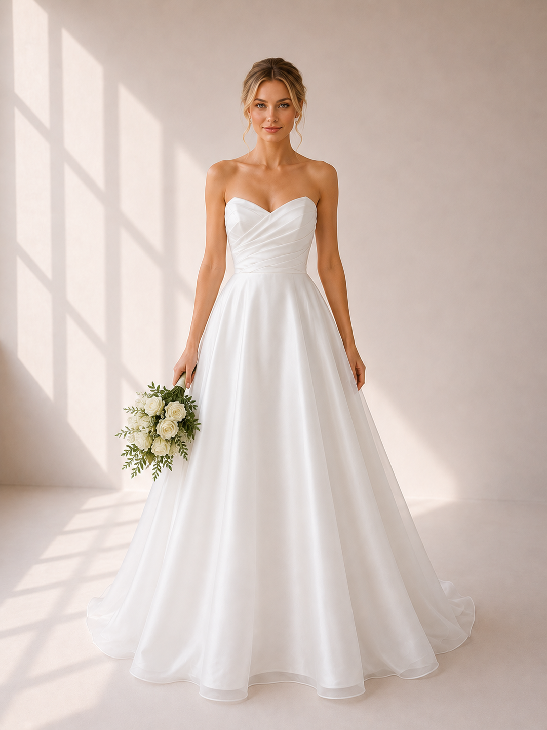 Runway 7 Bridal Noela VS030 - Available in Vintage White in Organza
