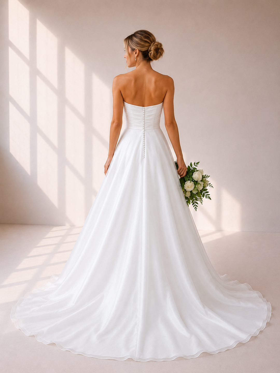 Runway 7 Bridal Noela VS030 - Available in Vintage White in Organza