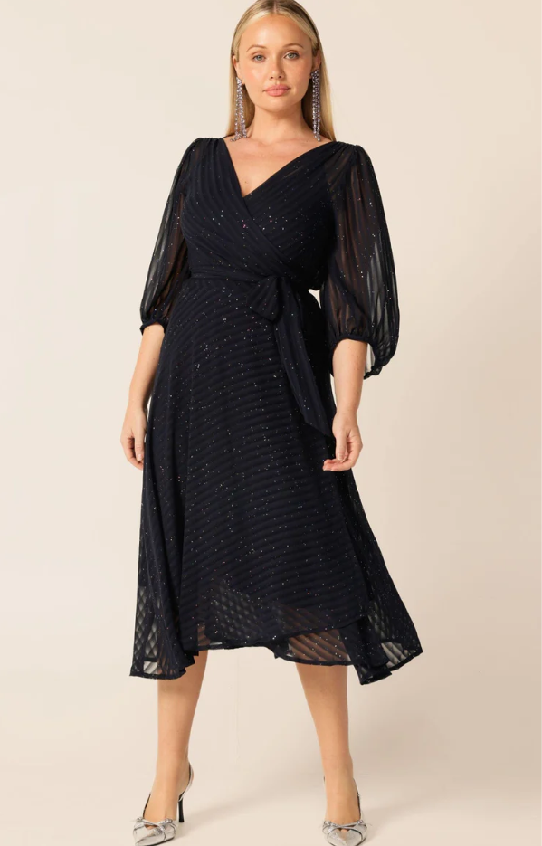 Sacha Drake Vivienne Wrap Dress in Navy